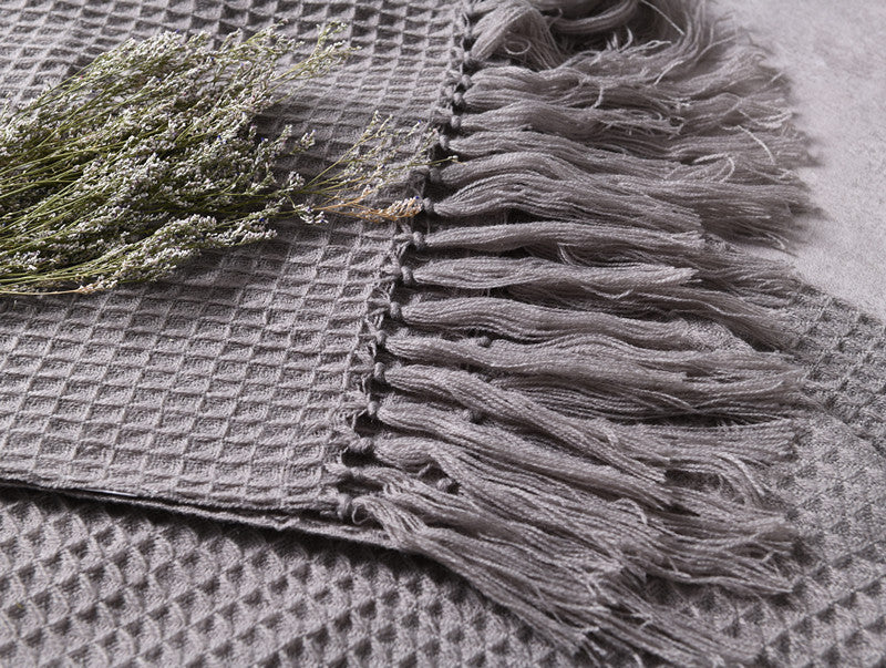 Knitted Tassel - Dark Grey